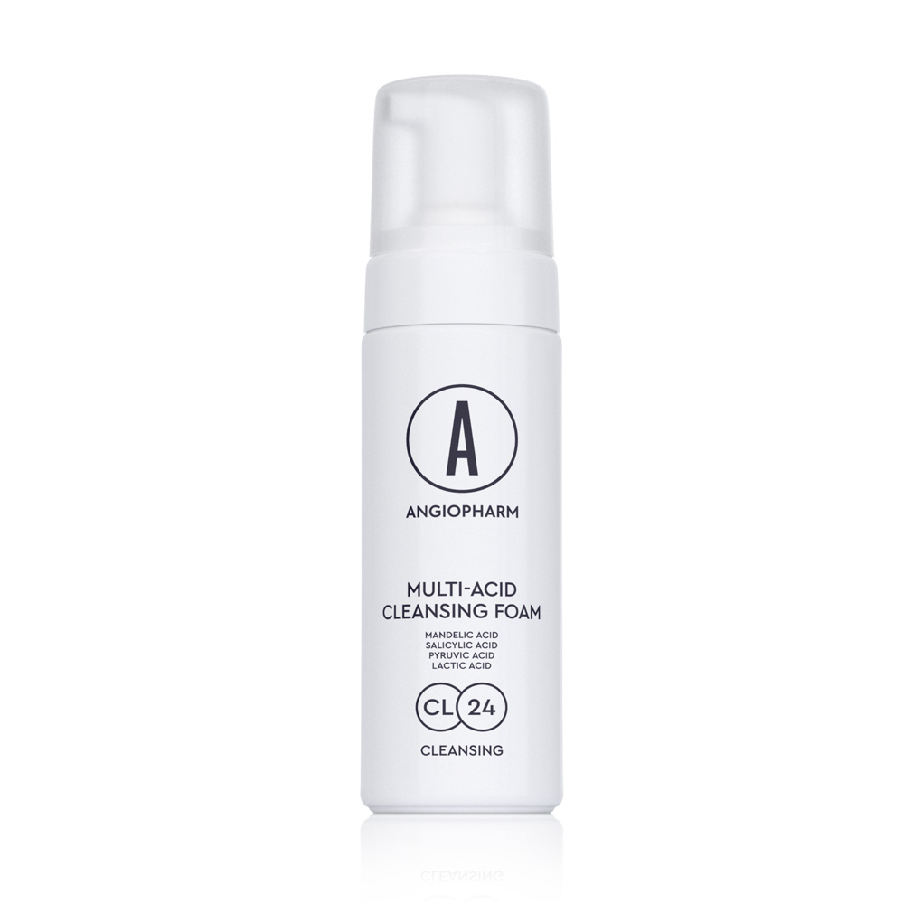 Angiopharm Мультикислотная очищающая пенка, 160мл