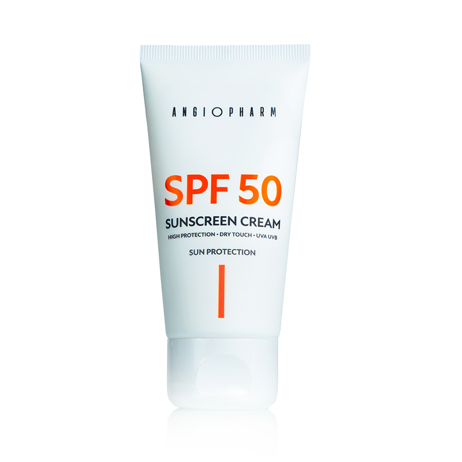 Angiopharm Солнцезащитный крем SPF50, 50мл