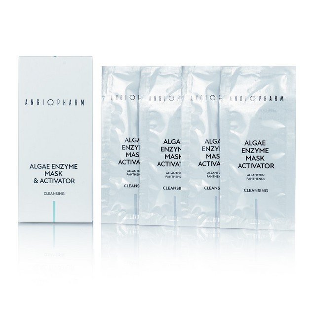 Angiopharm Набор саше энзимно-водорослевая маска с активатором на 2 процедуры