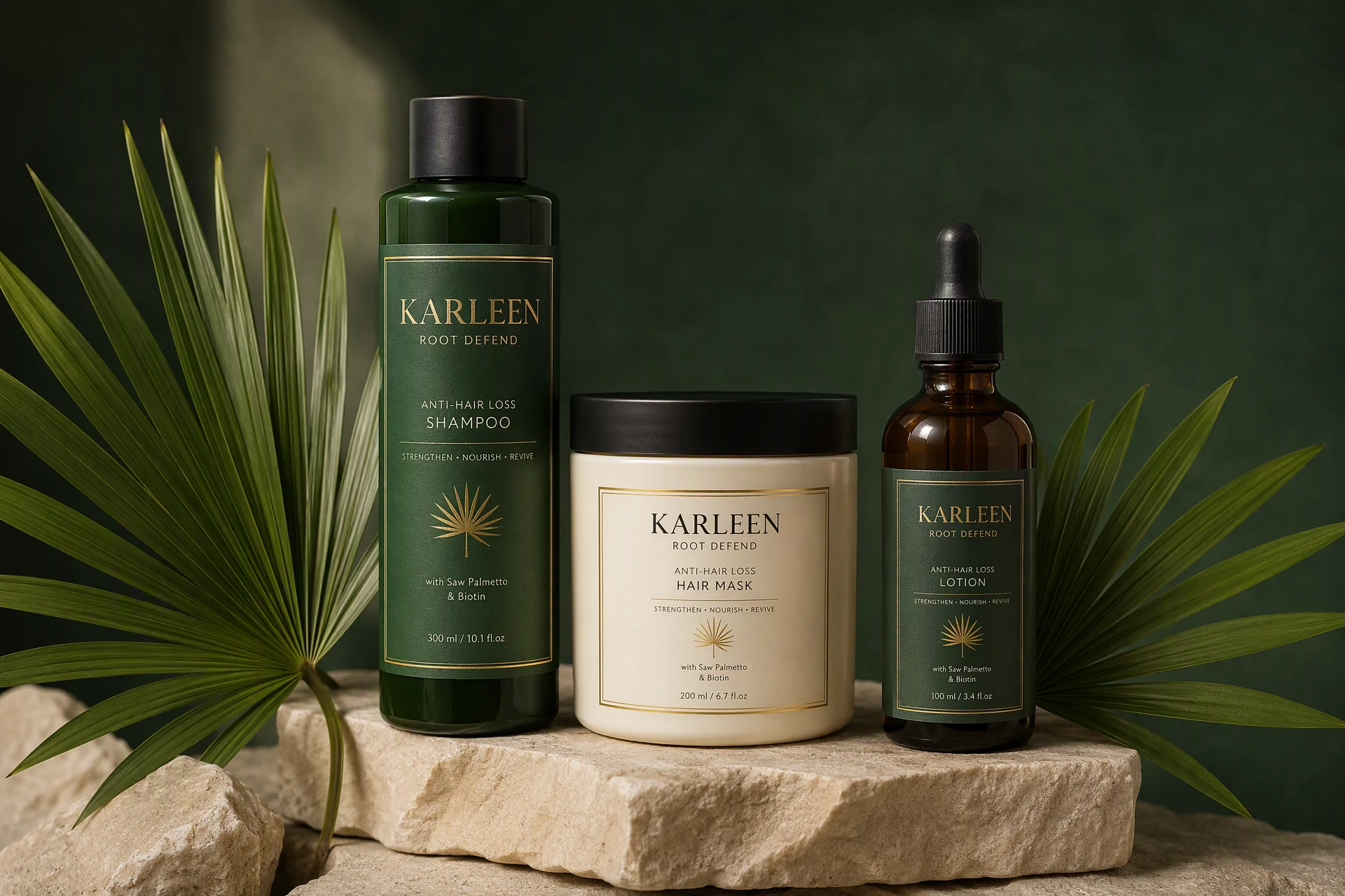 Набор Karleen Root Defend Hair Loss: шампунь, маска и лосьон против выпадения волос